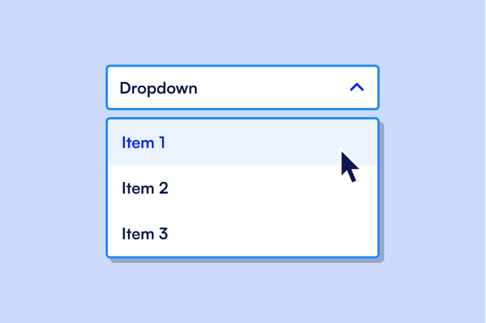 How to design a form dropdown menu